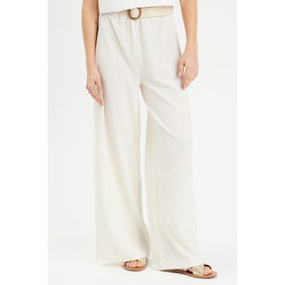 Pantalon large fluide ceinturé CACHE CACHE