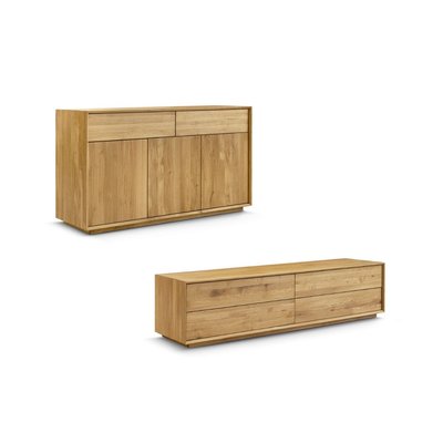 Ensemble meuble tv, buffet bas en bois massif, VICTORIA BOBOCHIC