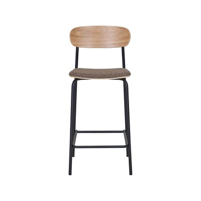 Lot de 2 tabourets en bois de frêne, ZOE LISA DESIGN