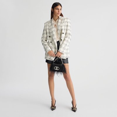 Blazer blanc à carreaux LIU JO