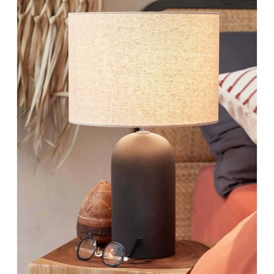 Emna Concrete and Linen Table Lamp LA REDOUTE INTERIEURS