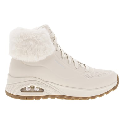 Baskets FEMME Skechers blanches et à lacets plats et zip SKECHERS