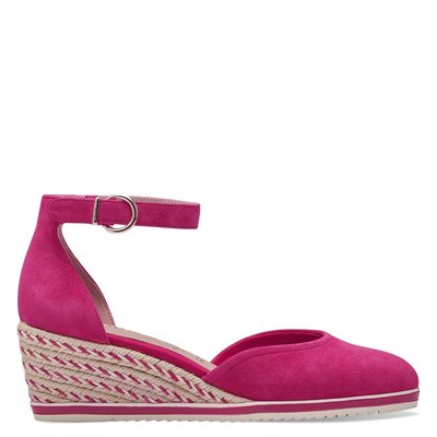 Sandales compensées en cuir TAMARIS