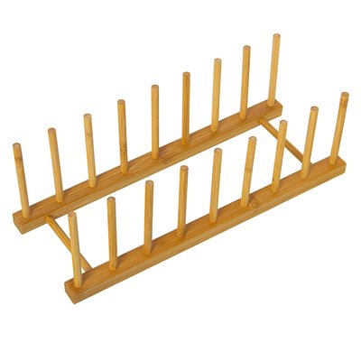 Porte assiettes en bois 8 assiettes WADIGA