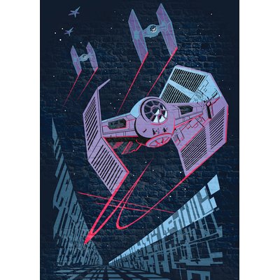 Papier peint Komar - Star Wars Classic Concrete TIE-Fighter - 200 x 280 cm HEXOA
