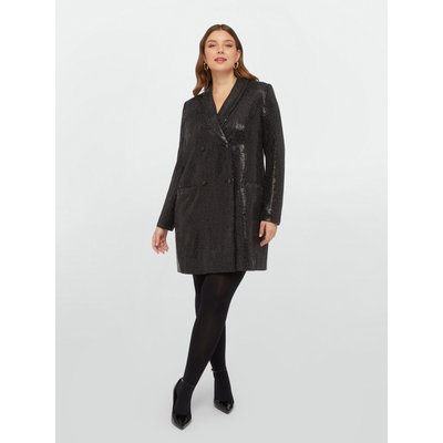 Robe-blazer en sequins sur jersey confortable FIORELLA RUBINO