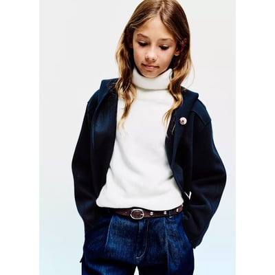 Manteau long drap de laine MANGO KIDS