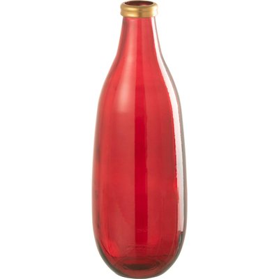 Vase en verre  avec bord doré élégant pour décoration RECOLLECTION