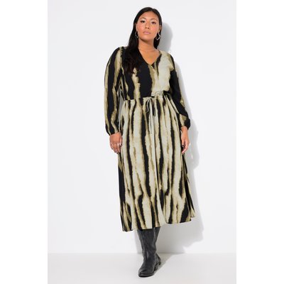 Robe maxi à rayures batik. Coupe trapèze STUDIO UNTOLD