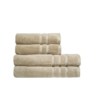 Ensemble coton bio 4 pièces ORGANIKA (2 serviettes + 2 draps de bain) SENSEI MAISON