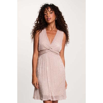 Robe plissée col v MORGAN