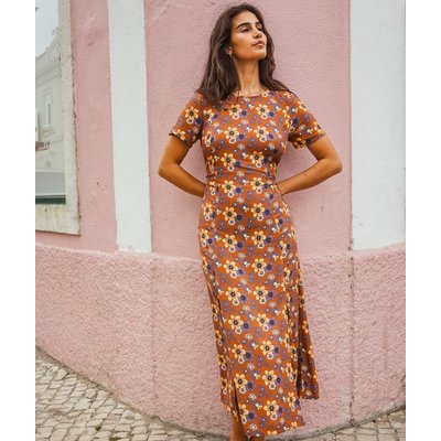Robe midi fuide imprimée LAVITRA OXBOW