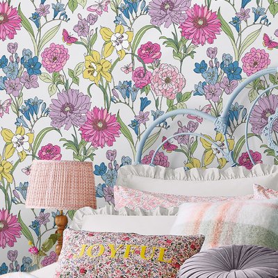Papier peint Fleurs Gilly LAURA ASHLEY