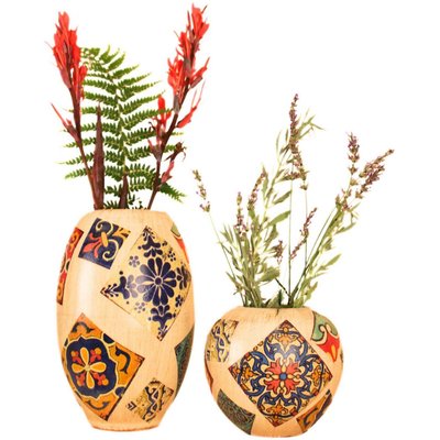 Vase en céramique Bari (Lot de 2) HANAH HOME