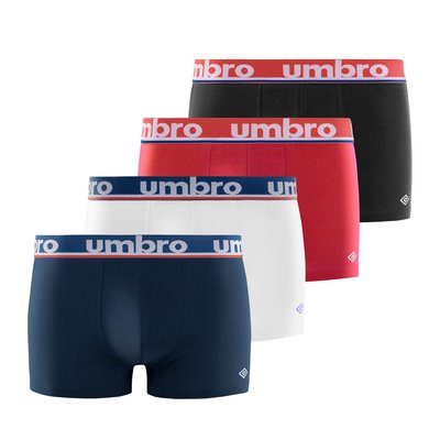 Lot de 4 Boxers en Coton UMBRO
