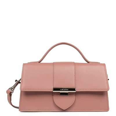 Sac Lancaster En Simili Cuir Vieux Rose - Sac Porté épaule Vintage Pour Femme