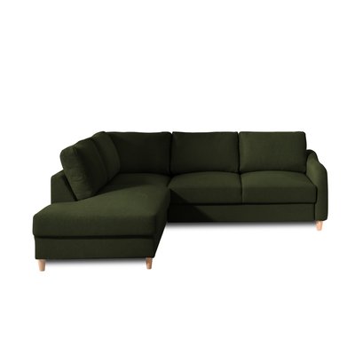 Canapé d'Angle Convertible en Tissu toucher cachemire 5 places - WILL LISA DESIGN