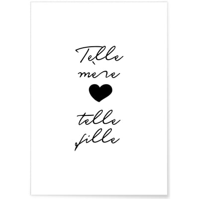 Affiche 'Telle mère, telle fille' L'AFFICHERIE