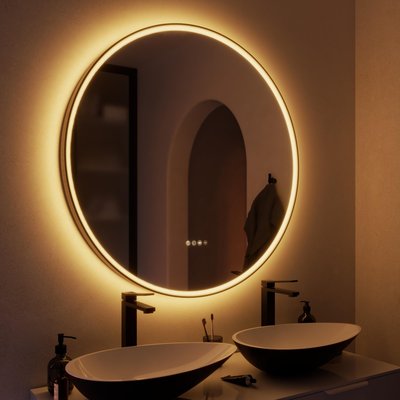 Miroir avec lumières intégrées en verre NEO FRAME SENSEA
