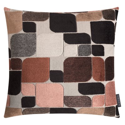 Housse de coussin jacquard velours chenille OKIRO MAGMA HEIMTEX
