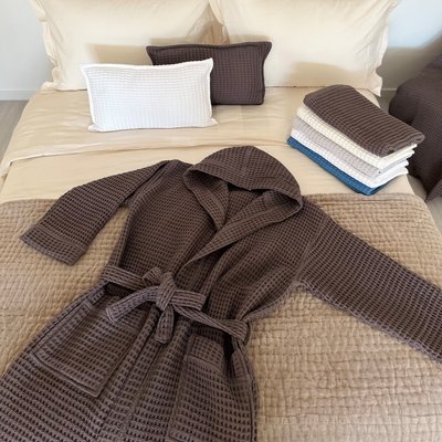 Kimono à capuche - Nid Abeille 400g/m² TRADITION DES VOSGES