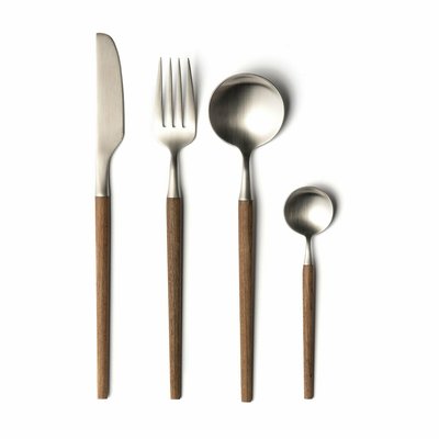 Emako Stainless Steel and Maple Wood 16-Piece Cutlery Set AM.PM