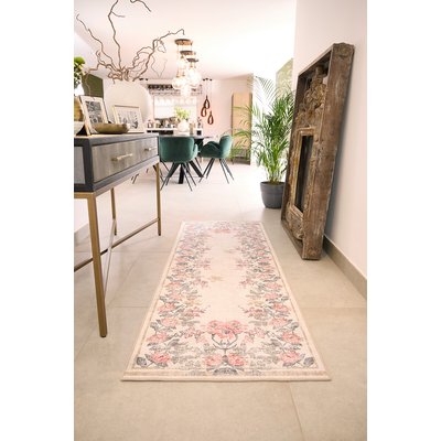 Botanical Border Eco-Washable Runner Rug HUG RUG