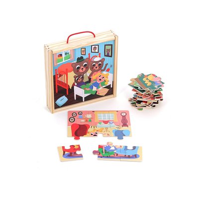 Puzzle 4 x 9 pcs Boucle d'Or Ingela P. Arrhenius VILAC