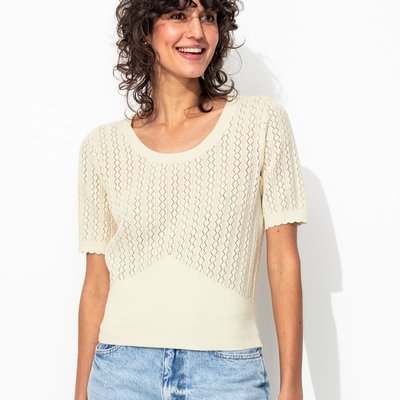 Pull cropped manches courtes PROMOD