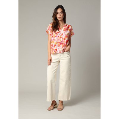 Blouse DIALA en viscose, coupe droite avec imprimé tropical DIALA DEELUXE