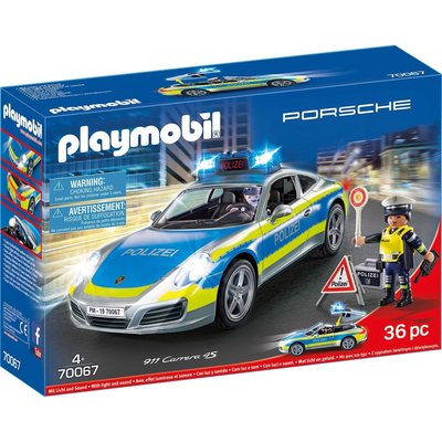 City actionPorsche 911 Carrera 4S Police PLAYMOBIL