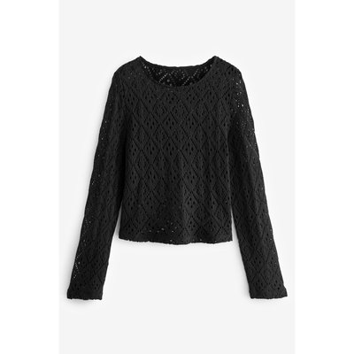 Pull en crochet à manches larges NEXT