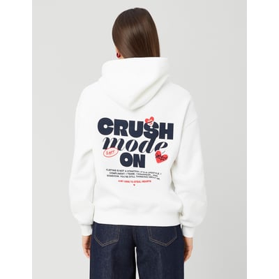 Sweat col capuche imprimé devant / dos BZB