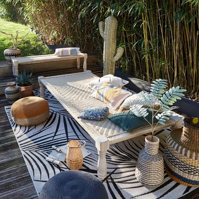 Bank/bed, Indisch model Adas, koord en mangohout LA REDOUTE INTERIEURS