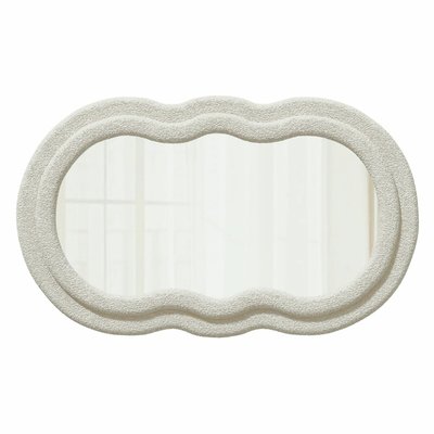Настенное зеркало в мягкой раме из букле SO'HOME
