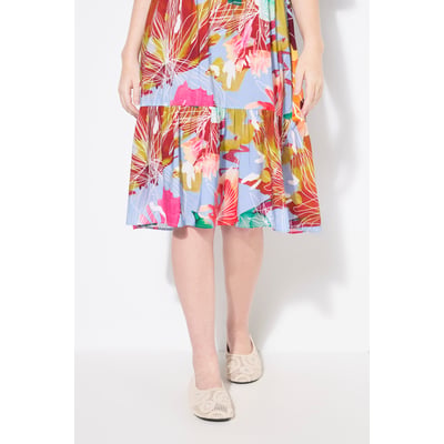 Robe-tunique à volants.Ccol montant ULLA POPKEN