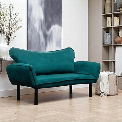 Banquette-lit bleu canard - ultra-compact, LUCCA PIER IMPORT