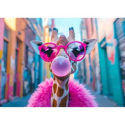 Tableau Mural Girafe Pop Art INSOLITE CEANOTHE
