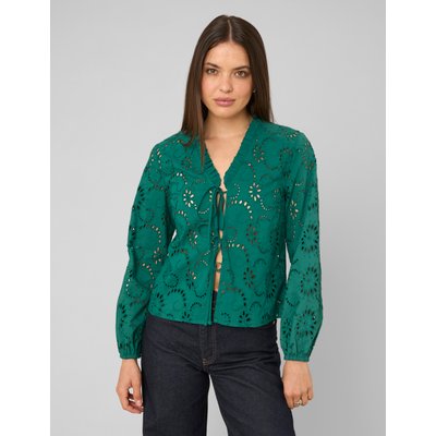Blouse brodée ajourée BZB