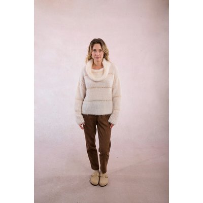 Pull rayé en maille, insert sequins MOLLY BRACKEN