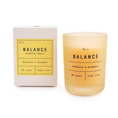 Mandarin and Bergamot Frosted Jar Candle SO'HOME