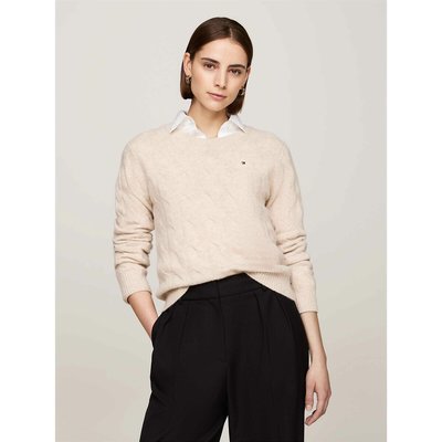 Camisola de mangas compridas, com mistura de lã TOMMY HILFIGER