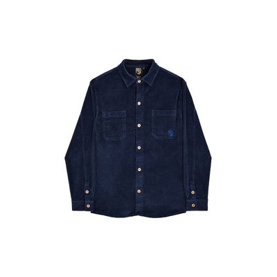 SURCHEMISE VELOURS NAVY PULLIN