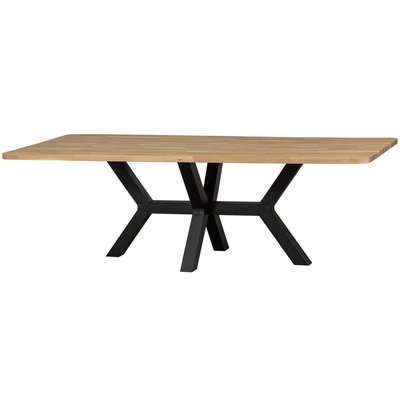 Table à manger en chêne 8 couverts TABLO Z-PIED WOOOD