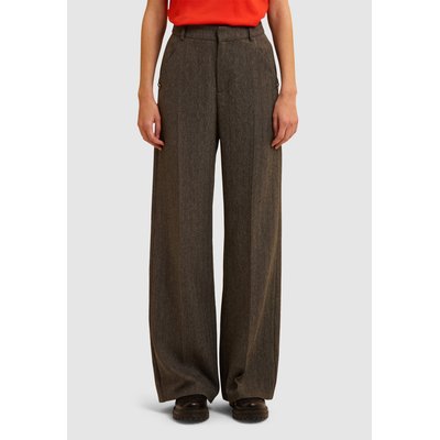 Pantalon de tailleur motif chevrons ICODE