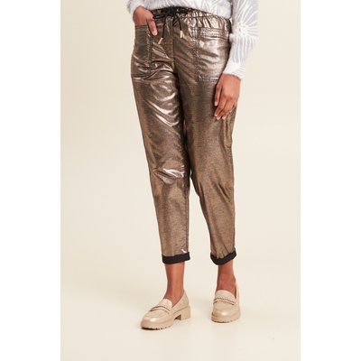 Pantalon paperbag enduit BREAL