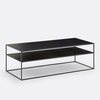 Table basse double plateau en métal acier, MIVA LA REDOUTE INTERIEURS