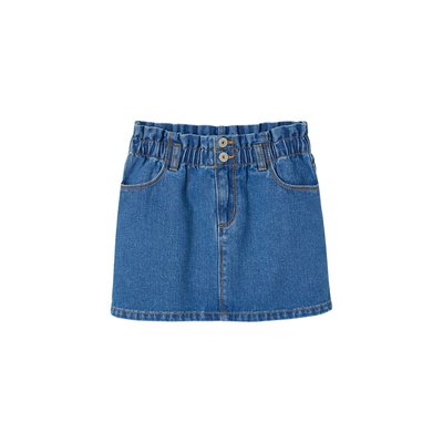 Jupe en jean style "paperbag" VERTBAUDET