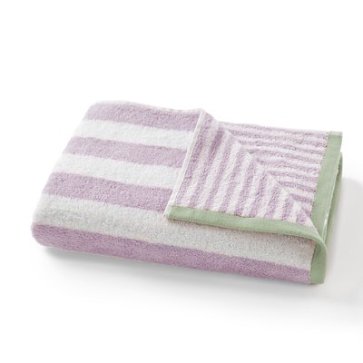Dani Reversible Stripe 100% Cotton Terry Bath Towel LA REDOUTE INTERIEURS