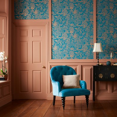 Papier peint Basuto Teal GRAHAM ET BROWN